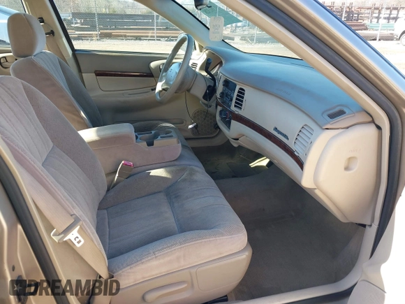 2001 Chevrolet Impala with VIN 2G1WF52E119252144, listed as a IAAI auction lot 41391328 with 104,153 mi miles and . Bid and sale history available at DreamBid. Image 5.