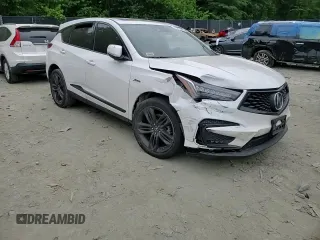2021 Acura RDX w/A-Spec Package with VIN 5J8TC2H68ML048375, listed as a Copart auction lot 57971645 with Not provided miles and Salvage title. Bid and sale history available at DreamBid. Image 14.