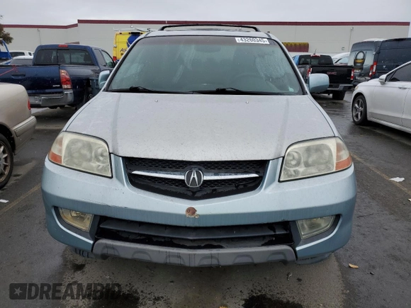 2002 Acura MDX Touring Pkg with VIN 2HNYD18692H526612, listed as a Copart auction lot 43260345 with 0 mi miles and Salvage Title. Bid and sale history available at carsss.com. Image 5.