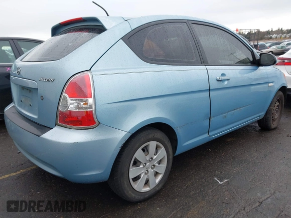 2008 Hyundai Accent GS with VIN KMHCM36C58U094977, listed as a IAAI auction lot 41495883 with 160,708 mi miles. Bid and sale history available at carsss.com. Image 4.