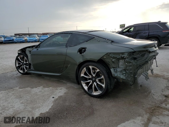 2021 Lexus LC with VIN JTHAP5AY5MA101289, listed as a Copart auction lot 47383855 with 23,260 mi miles and Salvage Title. Bid and sale history available at carsss.com. Image 2.
