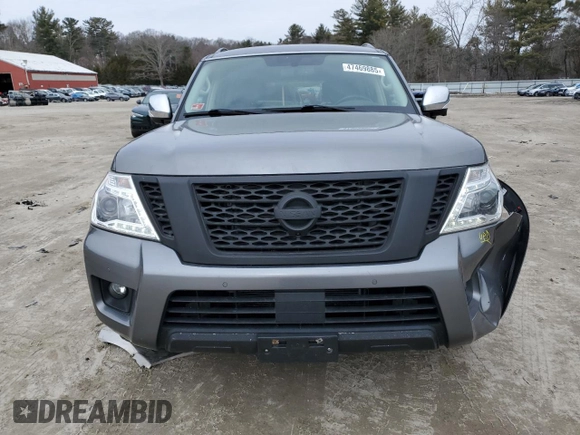 2020 Nissan Armada SL with VIN JN8AY2NC8L9616156, listed as a Copart auction lot 47469885 with 118,662 mi miles and Salvage Title. Bid and sale history available at carsss.com. Image 5.