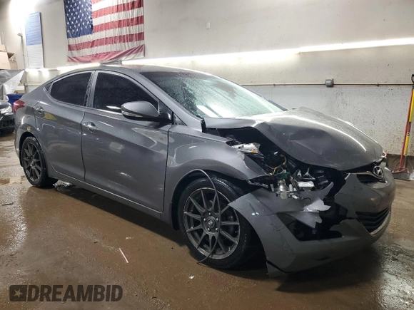 2014 Hyundai Elantra SE with VIN 5NPDH4AE4EH499262, listed as a Copart auction lot 52162805 with 116,944 mi miles and Salvage Title. Bid and sale history available at DreamBid. Image 4.
