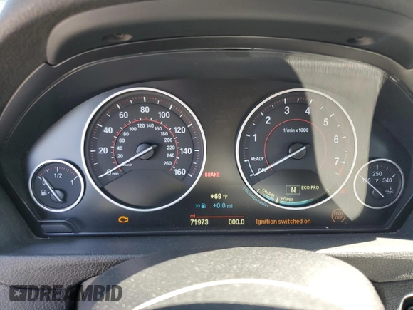 2015 BMW 3 Series 335i xDrive with VIN WBA3B9G55FNR93436, listed as a Copart auction lot 54485465 with 71,973 mi miles and Clean Title. Bid and sale history available at carsss.com. Image 9.