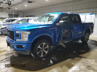 2020 Ford F-150 XL with VIN 1FTEW1EP3LFB83329, listed as a Copart auction lot 45917085 with 101,300 mi miles and Salvage Title. Bid and sale history available at DreamBid. Image 1.