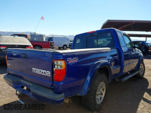 2004 Mazda B-Series 2WD Truck DS with VIN 4F4YR16U34TM00624, listed as a IAAI auction lot 41488309 with Not Provided miles. Bid and sale history available at carsss.com. Image 4.
