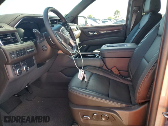 2024 GMC Yukon XL Denali with VIN 1GKS2JKL8RR281509, listed as a Copart auction lot 74117574 with 0 mi miles and Non Repairable. Bid and sale history available at carsss.com. Image 7.