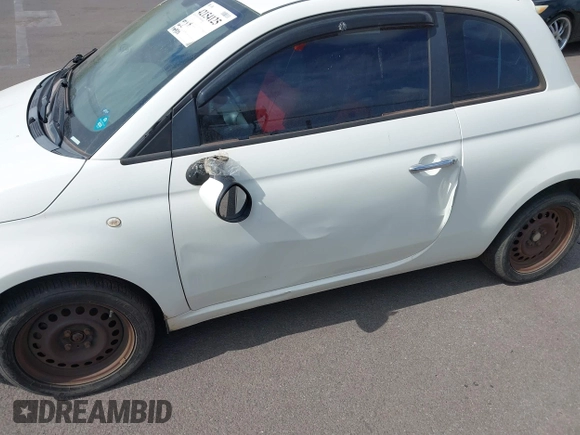 2012 FIAT 500 Pop with VIN 3C3CFFAR7CT119641, listed as a IAAI auction lot 42154125 with 130,922 mi miles. Bid and sale history available at carsss.com. Image 6.