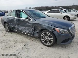 2015 Mercedes-Benz C-Class C 300 with VIN 55SWF4JB5FU049025, listed as a Copart auction lot 47195235 with 188,564 mi miles and Salvage Title. Bid and sale history available at carsss.com. Image 4.