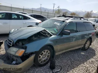 2001 Subaru Legacy Wagon Outback H6 L.L. Bean Edition with VIN 4S3BH806317663009, listed as a Copart auction lot 52252515 with 147,492 mi miles and Salvage Title. Bid and sale history available at carsss.com. Image 1.