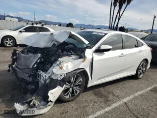 2018 Honda Civic Sedan EX-L with VIN 2HGFC1F74JH642411, listed as a Copart auction lot 51346795 with 0 mi miles and Salvage Title. Bid and sale history available at carsss.com. Image 1.