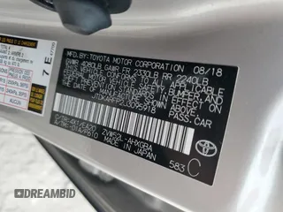 2018 Toyota Prius Plus with VIN JTDKARFP2J3095918, listed as a Copart auction lot 53700165 with 40,543 mi miles and Salvage Title. Bid and sale history available at DreamBid. Image 12.