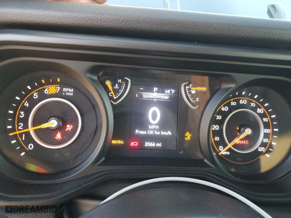 2024 Jeep Wrangler Sport S with VIN 1C4PJXDG5RW336457, listed as a Copart auction lot 87930825 with 2,066 mi miles and Salvage Title. Bid and sale history available at carsss.com. Image 9.