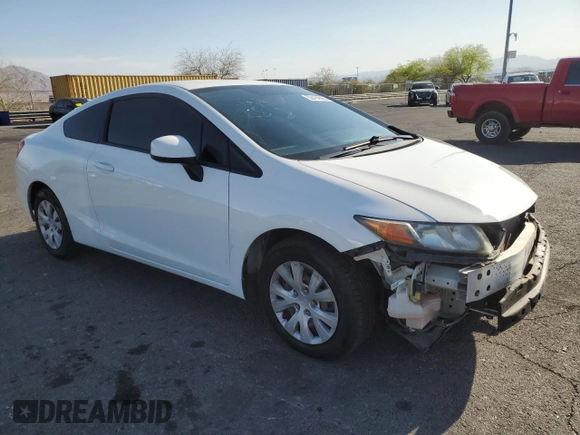 2012 Honda Civic Cpe LX with VIN 2HGFG3B52CH558983, listed as a Copart auction lot 52414665 with 79,925 mi miles and Salvage Title. Bid and sale history available at carsss.com. Image 4.