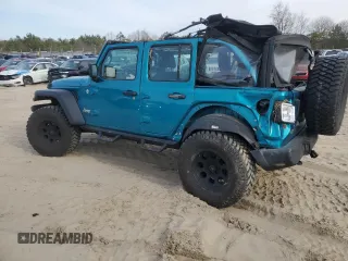 2020 Jeep Wrangler Unlimited Sport Altitude z VIN 1C4HJXDG1LW277726, wystawiony jako Copart lot #46754635 z przebiegiem 101 392 mil mil oraz Szkoda całkowita • Salvage title. Historia ofert i sprzedaży dostępna na DreamBid. Obrazek 2.