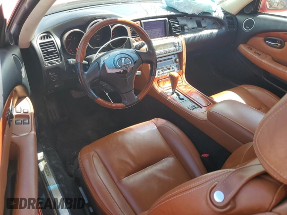 2002 Lexus SC 430 with VIN JTHFN48Y820020477, listed as a Copart auction lot 52560685 with 61,048 mi miles and Salvage Title. Bid and sale history available at DreamBid. Image 8.