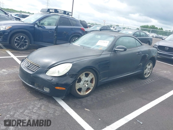 2004 Lexus SC with VIN JTHFN48Y940059470, listed as a IAAI auction lot 42139871 with 184,558 mi miles. Bid and sale history available at carsss.com. Image 17.