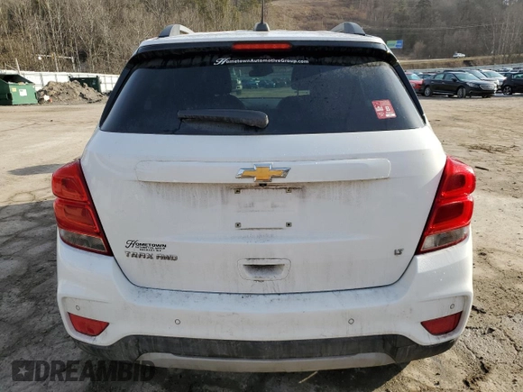 2017 Chevrolet Trax LT with VIN 3GNCJPSB5HL204767, listed as a Copart auction lot 42037555 with 91,537 mi miles and Salvage Title. Bid and sale history available at carsss.com. Image 6.