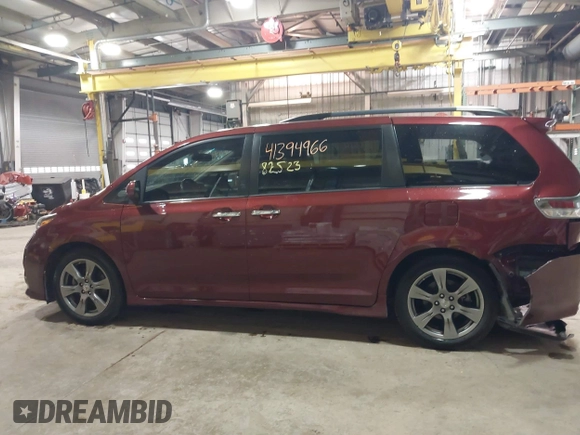 2017 Toyota Sienna SE with VIN 5TDXZ3DC7HS859864, listed as a IAAI auction lot 41394966 with 82,823 mi miles and . Bid and sale history available at DreamBid. Image 15.