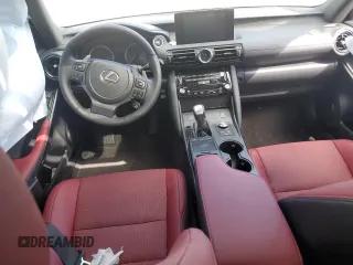 2025 Lexus IS with VIN JTHBZ1B25S5083142, listed as a Copart auction lot 46746015 with 0 mi miles and Salvage Title. Bid and sale history available at carsss.com. Image 8.