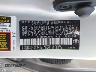 2012 Toyota Camry XLE z VIN 4T1BD1FK4CU017422, wystawiony jako IAAI lot #42366815 z przebiegiem 156 506 mil mil oraz . Historia ofert i sprzedaży dostępna na DreamBid. Obrazek 9.