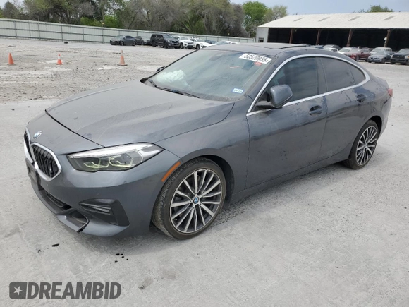 2020 BMW 2 Series 228i xDrive with VIN WBA73AK08L7F53354, listed as a Copart auction lot 50520955 with 40,365 mi miles and Salvage Title. Bid and sale history available at carsss.com. Image 1.