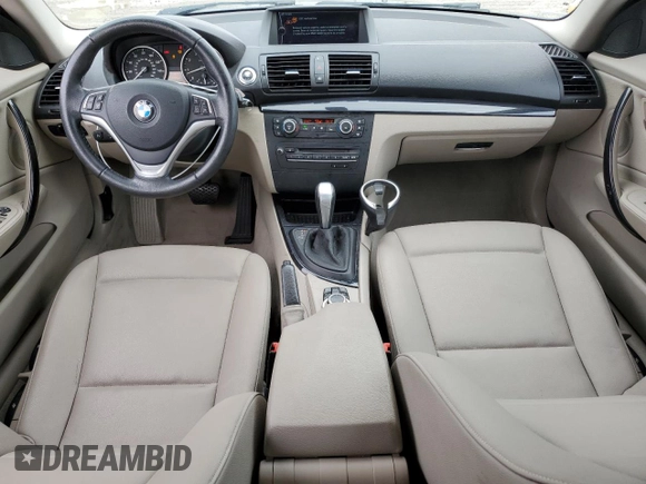 2012 BMW 1 Series 128i with VIN WBAUP7C58CVP23824, listed as a Copart auction lot 85581654 with 81,587 mi miles and Salvage title. Bid and sale history available at DreamBid. Image 8.