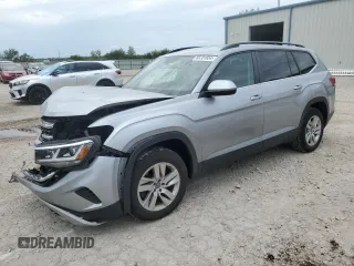2021 Volkswagen Atlas S z VIN 1V2GP2CA4MC515077, wystawiony jako Copart lot #66701654 z przebiegiem 52 704 mil mil oraz Szkoda całkowita • Salvage title. Historia ofert i sprzedaży dostępna na DreamBid. Obrazek 1.