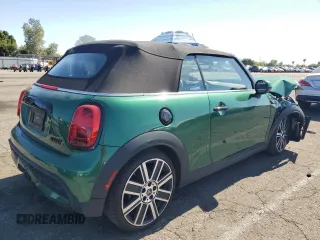 2024 MINI Convertible Cooper S with VIN WMW43DL09R3R68134, listed as a Copart auction lot 56336425 with 18,143 mi miles and Salvage title. Bid and sale history available at DreamBid. Image 3.