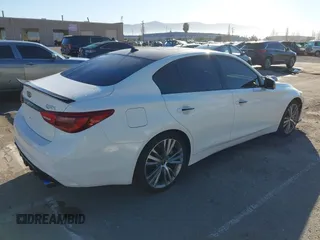 2020 Infiniti Q50 Edition 30 with VIN JN1EV7AP2LM200941, listed as a IAAI auction lot 41847776 with 70,349 mi miles and . Bid and sale history available at DreamBid. Image 4.