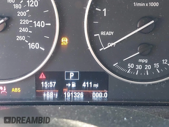 2016 BMW 3 Series 320i with VIN WBA8E1G56GNT99650, listed as a IAAI auction lot 41745738 with 191,326 mi miles and . Bid and sale history available at carsss.com. Image 15.