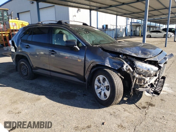 2019 Toyota RAV4 LE with VIN JTMH1RFV7KD016442, listed as a Copart auction lot 87880635 with 136,803 mi miles and Salvage Title. Bid and sale history available at carsss.com. Image 4.