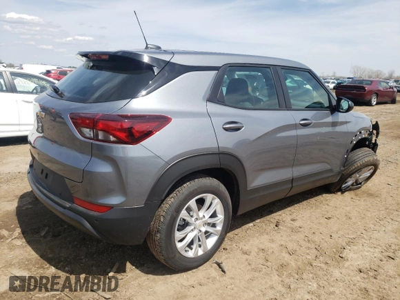 2021 Chevrolet TrailBlazer LS with VIN KL79MNSL4MB131777, listed as a Copart auction lot 50082224 with 10,393 mi miles and . Bid and sale history available at DreamBid. Image 3.