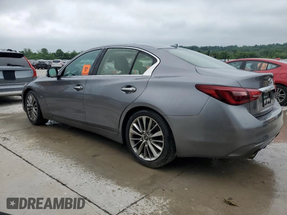 2018 Infiniti Q50 Luxe with VIN JN1EV7AP7JM366935, listed as a Copart auction lot 59781175 with 35,905 mi miles and Salvage title. Bid and sale history available at DreamBid. Image 2.
