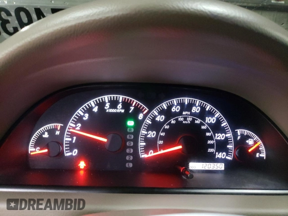 2006 Toyota Camry STD with VIN 4T1BE32K86U690782, listed as a Copart auction lot 52174935 with 120,350 mi miles and Salvage Title. Bid and sale history available at DreamBid. Image 9.