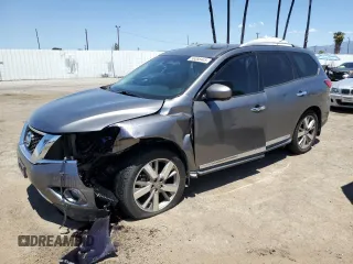 2016 Nissan Pathfinder Platinum с VIN 5N1AR2MNXGC664001, выставлен на аукционе Copart как лот 56388445 с пробегом 101 868 миль миль и Списание • Salvage title. История ставок и продаж доступна на DreamBid. Изображение 1.