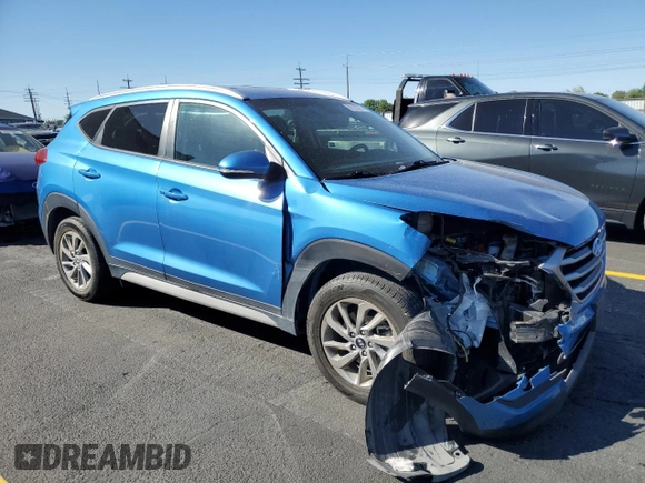2018 Hyundai Tucson SEL with VIN KM8J3CA4XJU729384, listed as a Copart auction lot 59122875 with 34,150 mi miles and Salvage title. Bid and sale history available at DreamBid. Image 4.