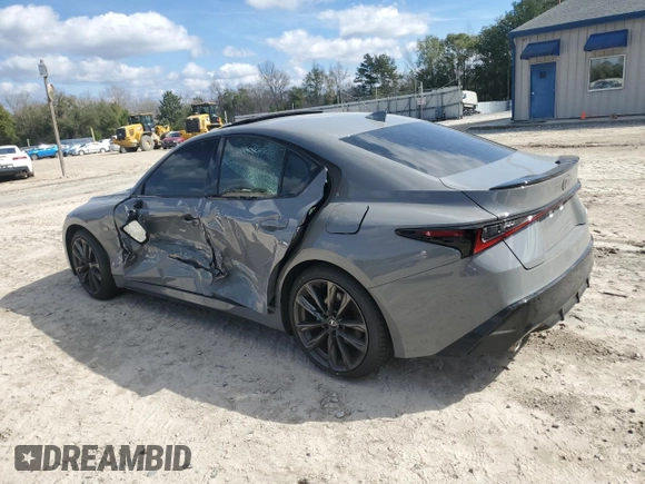 2025 Lexus IS with VIN JTHBZ1B25S5083142, listed as a Copart auction lot 46746015 with 0 mi miles and Salvage Title. Bid and sale history available at carsss.com. Image 2.