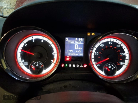 2011 Dodge Grand Caravan Crew with VIN 2D4RN5DG9BR606602, listed as a Copart auction lot 69881504 with 129,575 mi miles and Salvage Title. Bid and sale history available at DreamBid. Image 9.