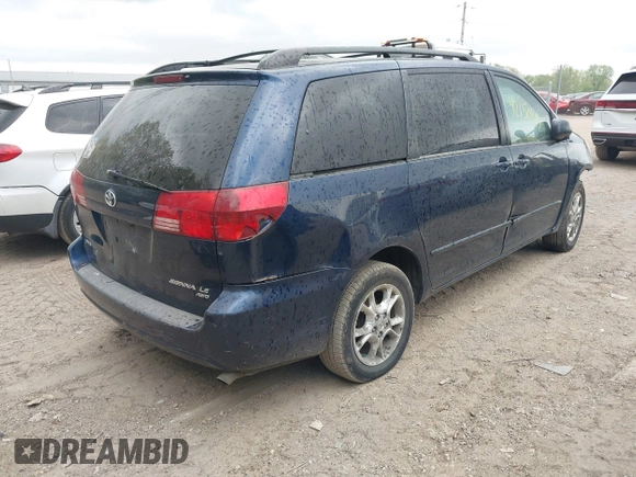 2005 Toyota Sienna LE with VIN 5TDBA23C55S038111, listed as a IAAI auction lot 42150147 with 1 mi miles. Bid and sale history available at carsss.com. Image 4.