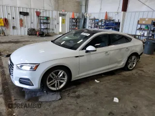 2019 Audi A5 Sportback Premium Plus with VIN WAUBNCF5XKA030616, listed as a Copart auction lot 46519295 with 96,584 mi miles and Salvage Title. Bid and sale history available at carsss.com. Image 1.