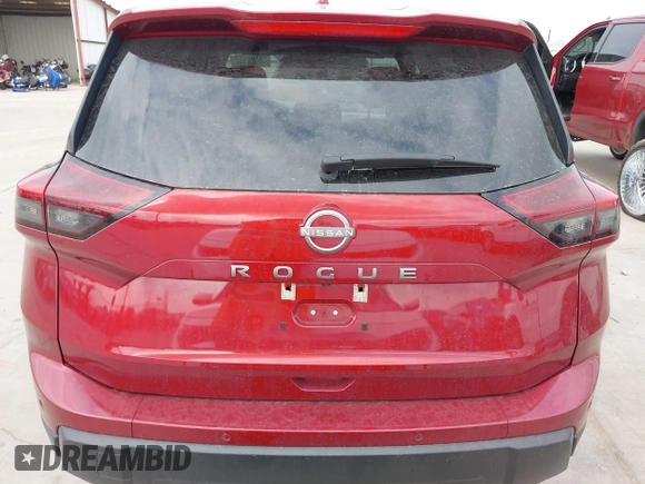 2025 Nissan Rogue SV with VIN 5N1BT3BA1SC772026, listed as a IAAI auction lot 42166212 with 12,207 mi miles. Bid and sale history available at carsss.com. Image 16.