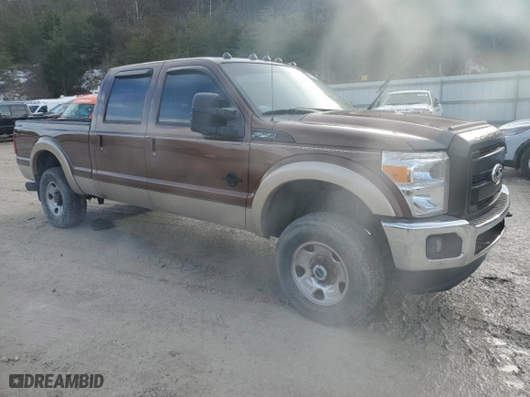 2012 Ford Super Duty F-250 SRW XL with VIN 1FT7W2BT5CEB05138, listed as a Copart auction lot 46281035 with 0 mi miles and Salvage Title. Bid and sale history available at carsss.com. Image 4.