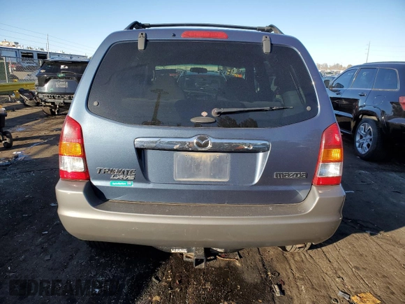 2001 Mazda Tribute LX with VIN 4F2CU08171KM43038, listed as a Copart auction lot 43267435 with 109,668 mi miles and Salvage Title. Bid and sale history available at carsss.com. Image 6.