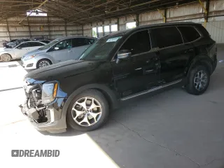 2021 Kia Telluride EX with VIN 5XYP34HC6MG132434, listed as a Copart auction lot 60735815 with 60,376 mi miles and Salvage title. Bid and sale history available at DreamBid. Image 1.