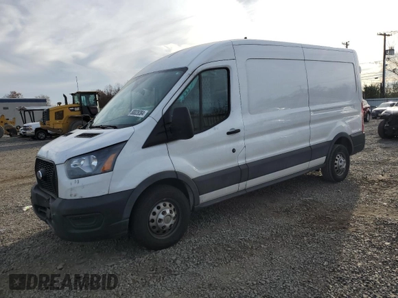 2023 Ford Transit Cargo with VIN 1FTBR2C8XPKA42105, listed as a Copart auction lot 80028384 with 136,464 mi miles and Salvage title. Bid and sale history available at DreamBid. Image 1.