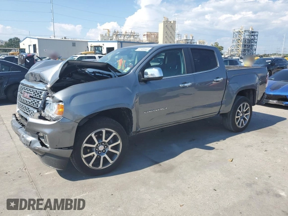 2022 GMC Canyon 2WD Denali with VIN 1GTG5EEN3N1136139, listed as a Copart auction lot 72348944 with 24,537 mi miles and Salvage Title. Bid and sale history available at carsss.com. Image 1.