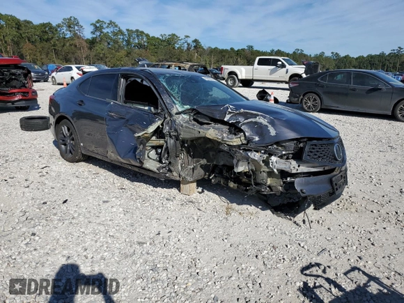 2020 Acura TLX w/A-Spec Pkg with VIN 19UUB1F69LA008949, listed as a Copart auction lot 82822814 with 57,244 mi miles and Non Repairable. Bid and sale history available at carsss.com. Image 4.