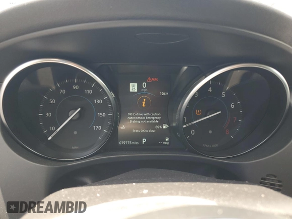 2019 Jaguar F-Pace 25t Prestige with VIN SADCK2FX4KA358775, listed as a Copart auction lot 61371745 with 79,775 mi miles and Non repairable. Bid and sale history available at DreamBid. Image 9.