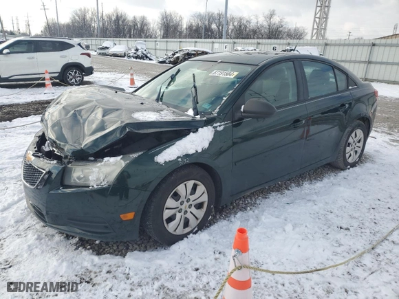 2014 Chevrolet Cruze LS with VIN 1G1PA5SH1E7328675, listed as a Copart auction lot 50074965 with 0 mi miles and Salvage Title. Bid and sale history available at carsss.com. Image 1.
